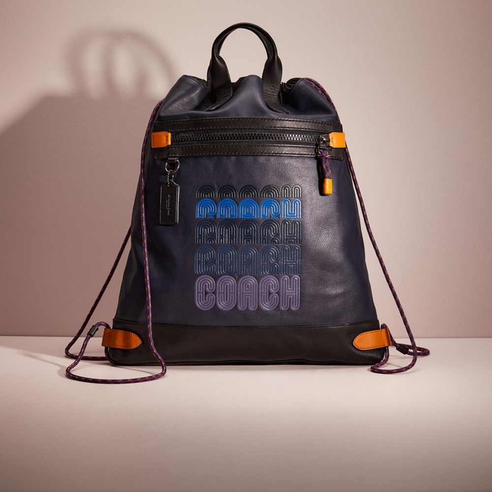 COACH Restored Academy Drawstring Backpack In Colorblock