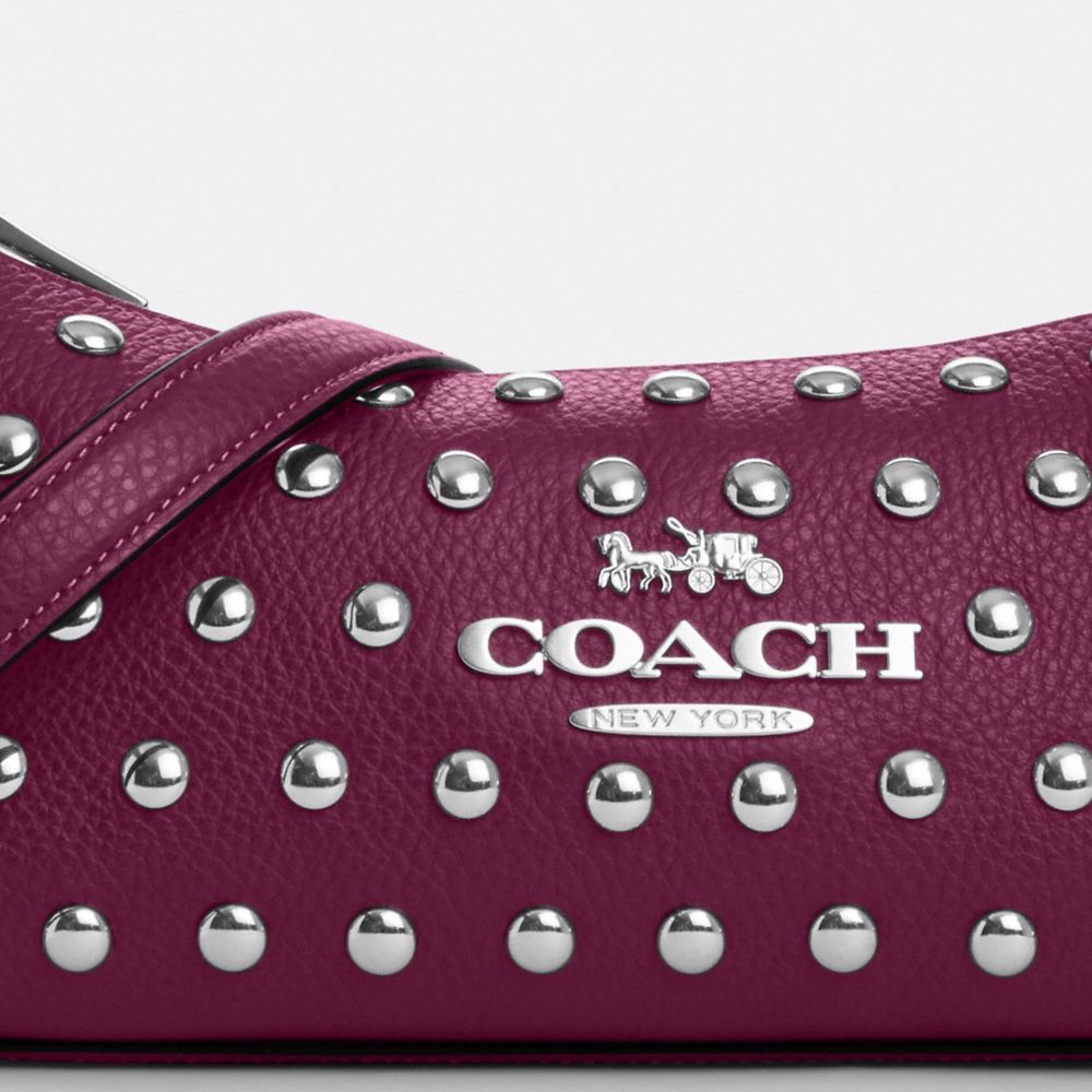 COACH®,Charlotte Shoulder Bag With Rivets,