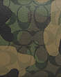 COACH®,SMALL TRAVEL KIT IN SIGNATURE CANVAS WITH CAMO PRINT,Signature Coated Canvas,Medium,Gunmetal/Green Multi,Closer View