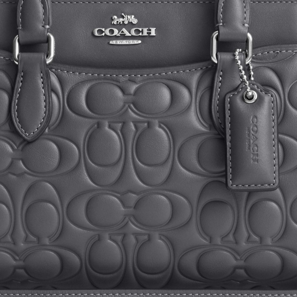 COACH®,Mini Darcie Carryall Bag In Signature Leather,