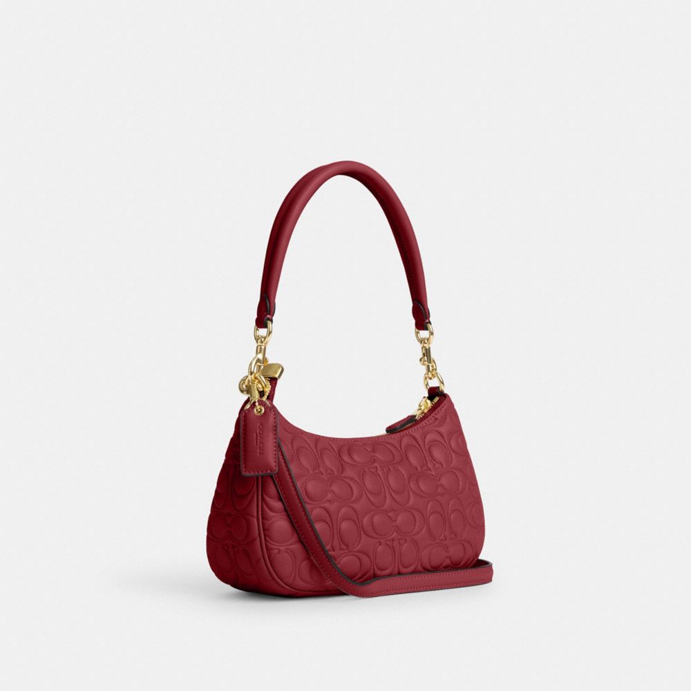 Coach red and online black purse