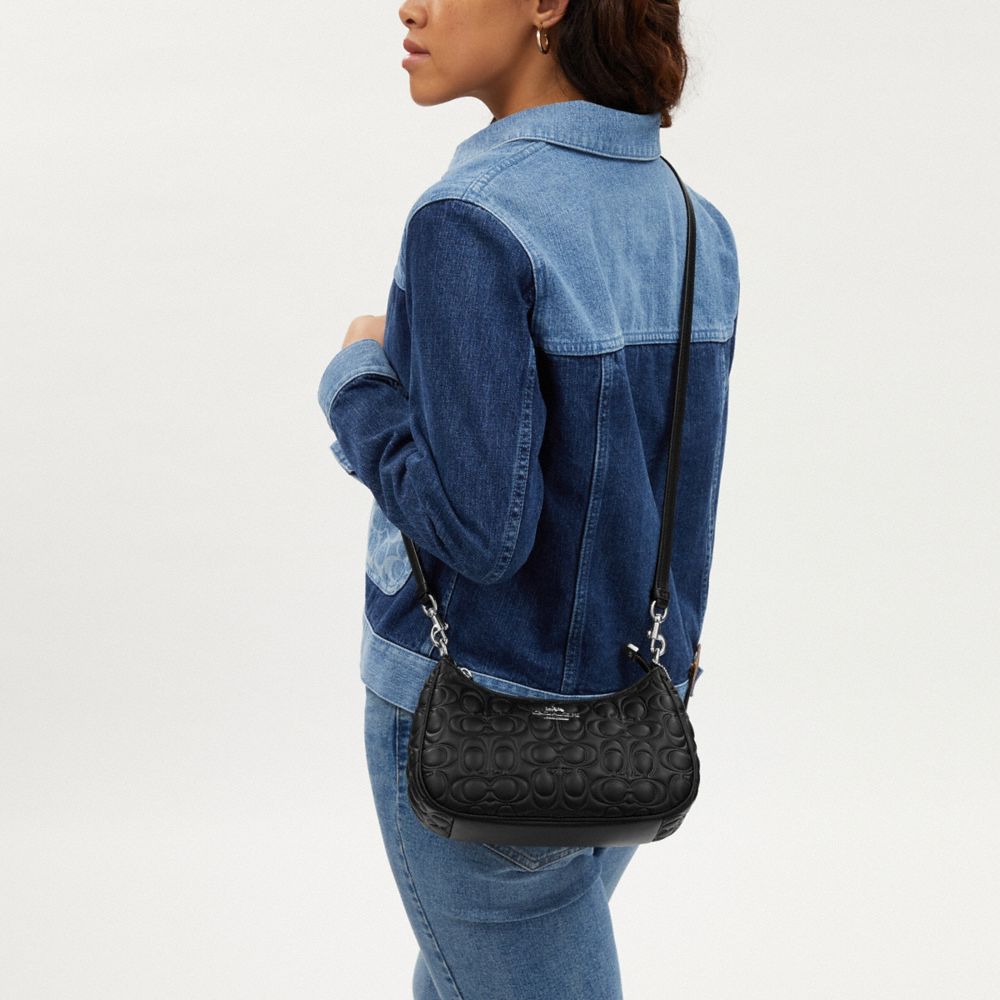 COACH®,Teri Shoulder Bag In Signature Leather,,Detail View