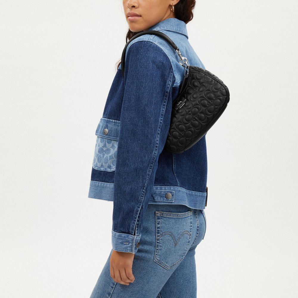 COACH®,Teri Shoulder Bag In Signature Leather,,Detail View