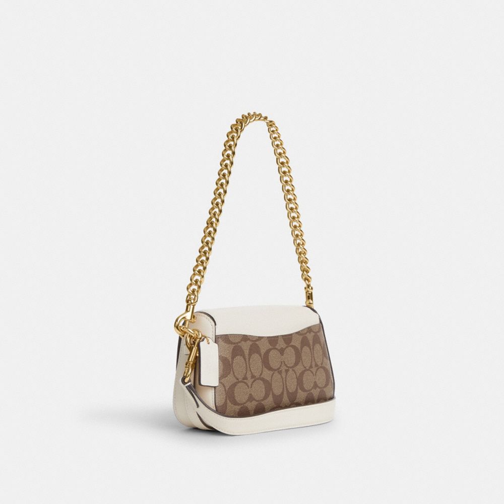 Coach Outlet Nolita 19 In Colorblock Signature Canvas in White