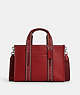 COACH®,SMITH TOTE,Leather,Large,Silver/1941 Red Multi,Front View