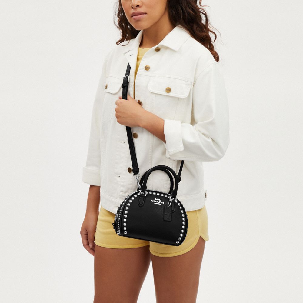 COACH®,Sydney Satchel With Rivets,,Detail View