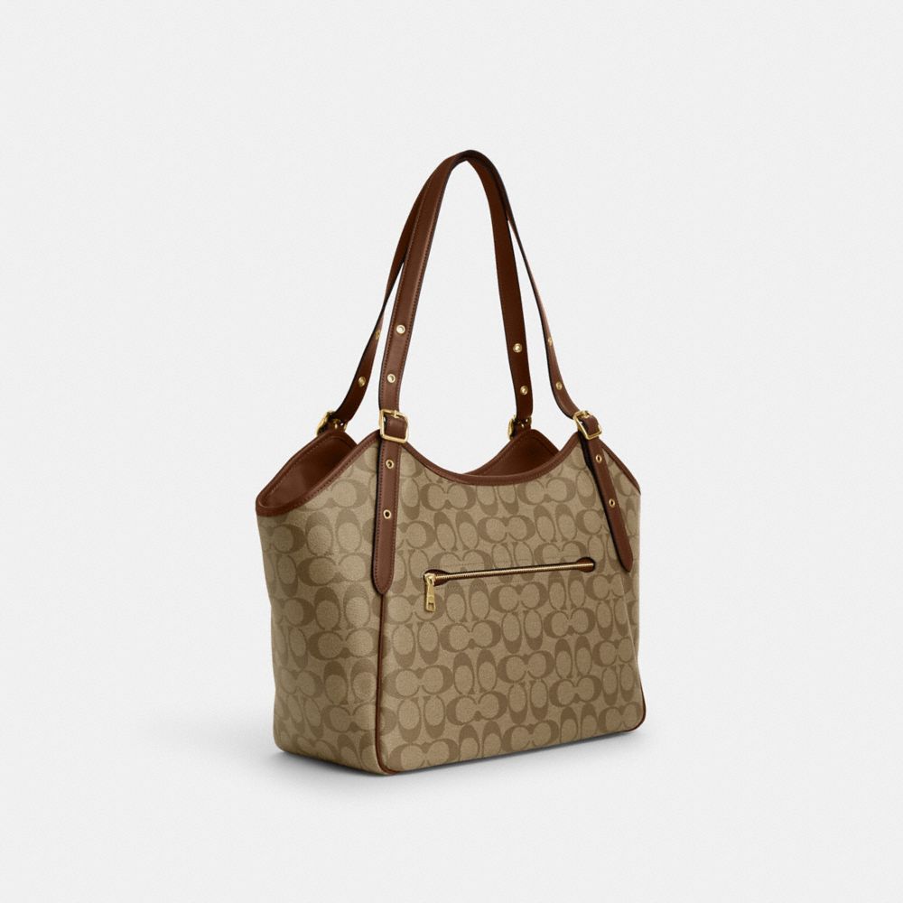 Coach City Tote Signature Canvas Bag Organizer / Central Tote 