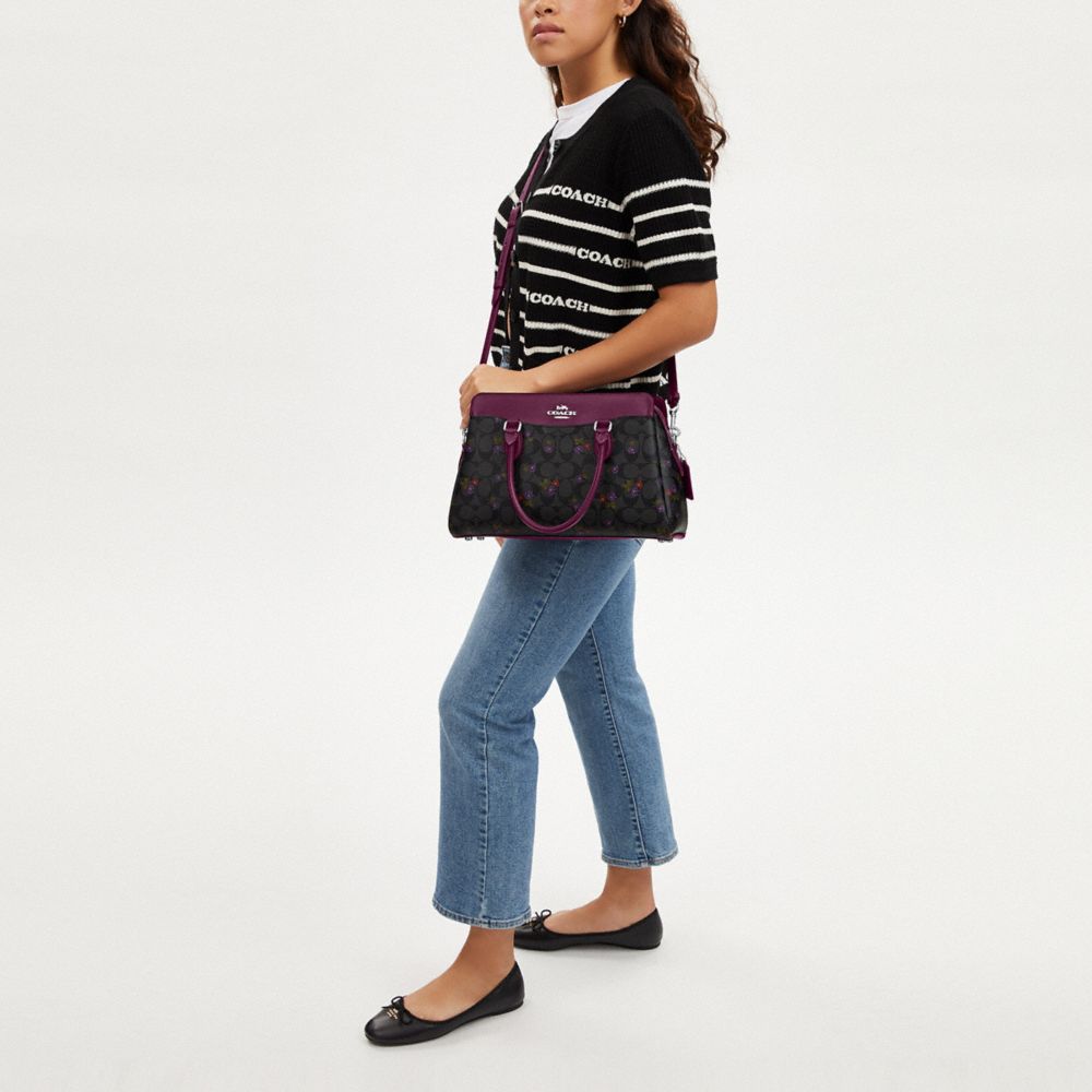 COACH®  Darcie Carryall In Signature Canvas With Floral Cluster Print