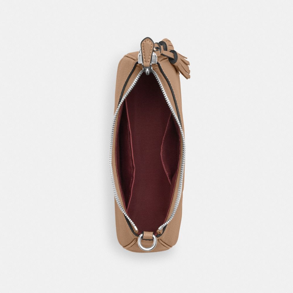 COACH®,Teri Shoulder Bag With Coach Heritage,,Inside View,Top View