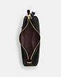 COACH®,TERI HOBO WITH COACH HERITAGE,Leather,Gold/Black,Inside View,Top View
