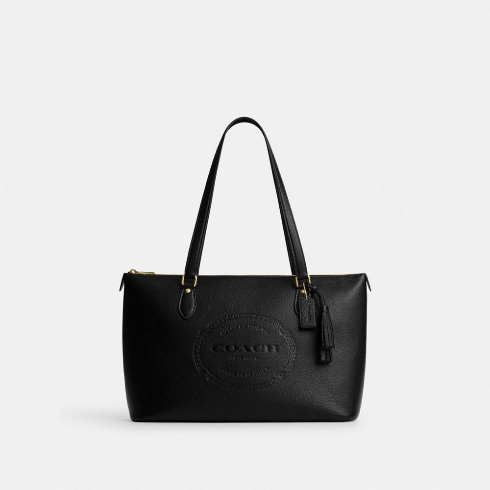 Gallery Tote With Coach Heritage