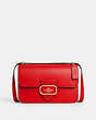 COACH®,LARGE MORGAN SQUARE CROSSBODY,Leather,Medium,Gold/Electric Red,Front View