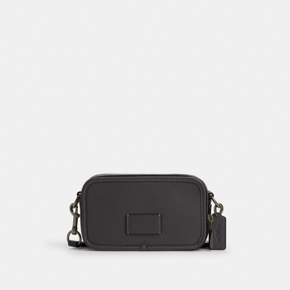 COACH®,Wyatt Crossbody,Leather,Crossbody,Casual,Black,Front View