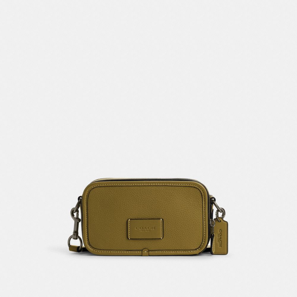 COACH®,Wyatt Crossbody,Leather,Crossbody,Casual,Olive,Front View