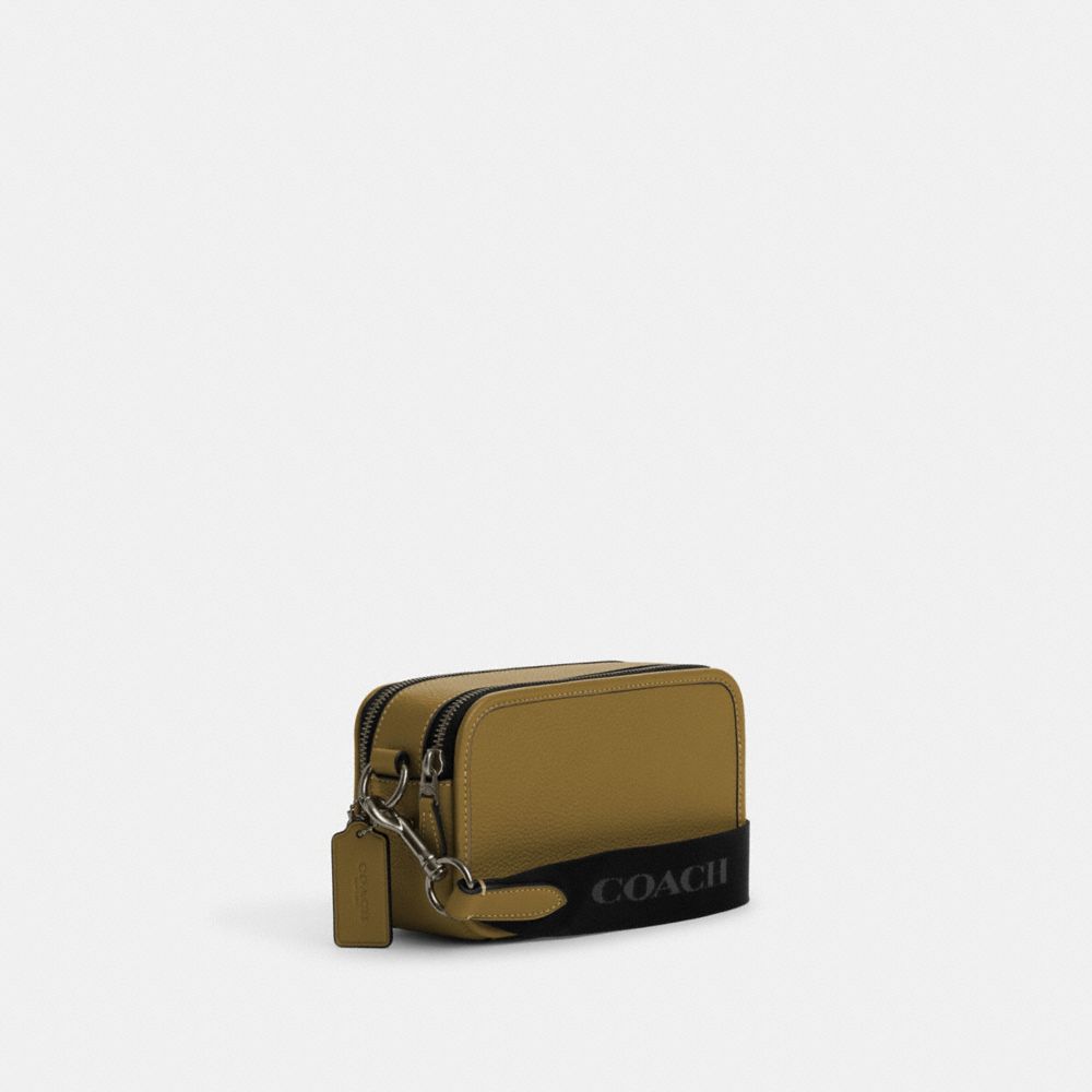 COACH®,Wyatt Crossbody,Leather,Crossbody,Casual,Olive,Angle View