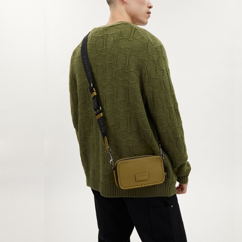 COACH®,Wyatt Crossbody,Leather,Crossbody,Casual,Olive,Detail View