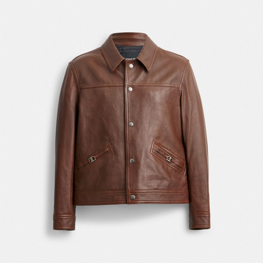 Reconstructed Leather Biker Jacket - Men - Ready-to-Wear