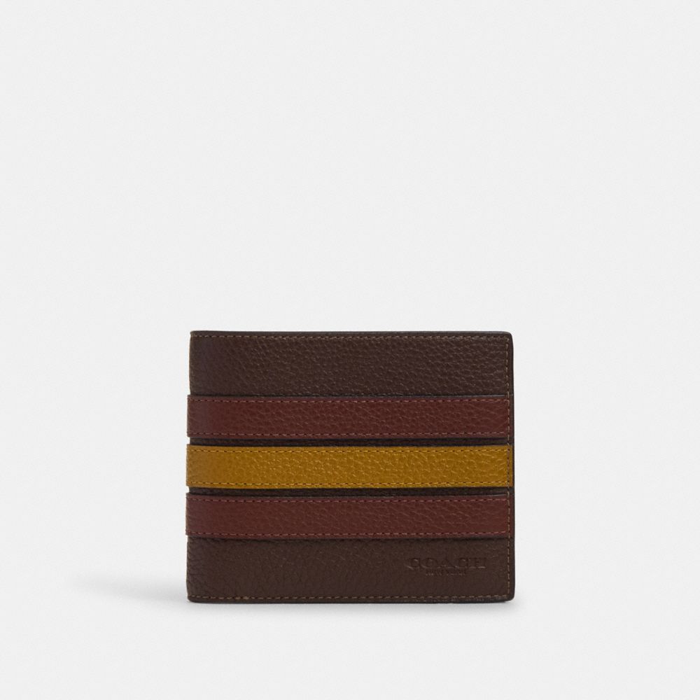 Leather wallet Coach Brown in Leather - 34930267