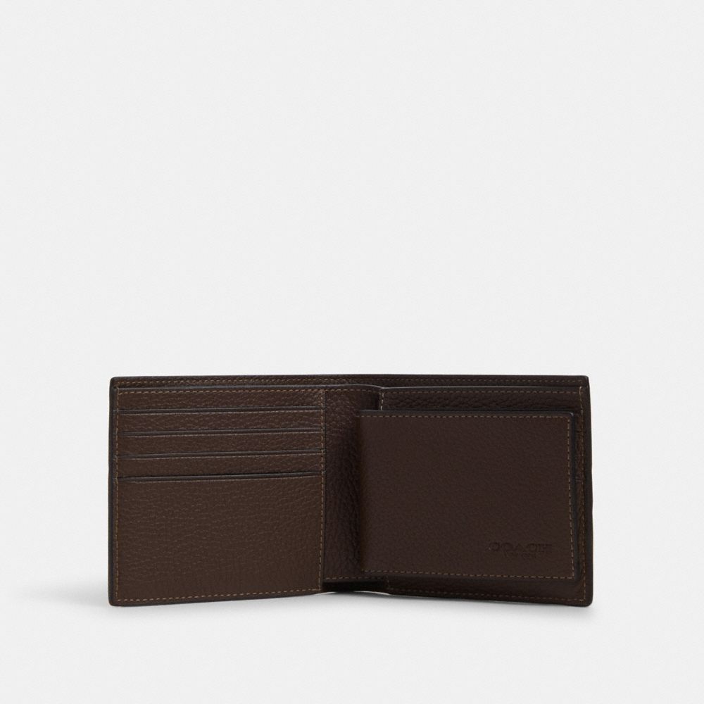 Gucci Men's Signature Brown Leather Web Wallet