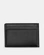 COACH®,COMPACT BILLFOLD WALLET IN SIGNATURE CANVAS,pvc,Gunmetal/Charcoal/Black,Back View
