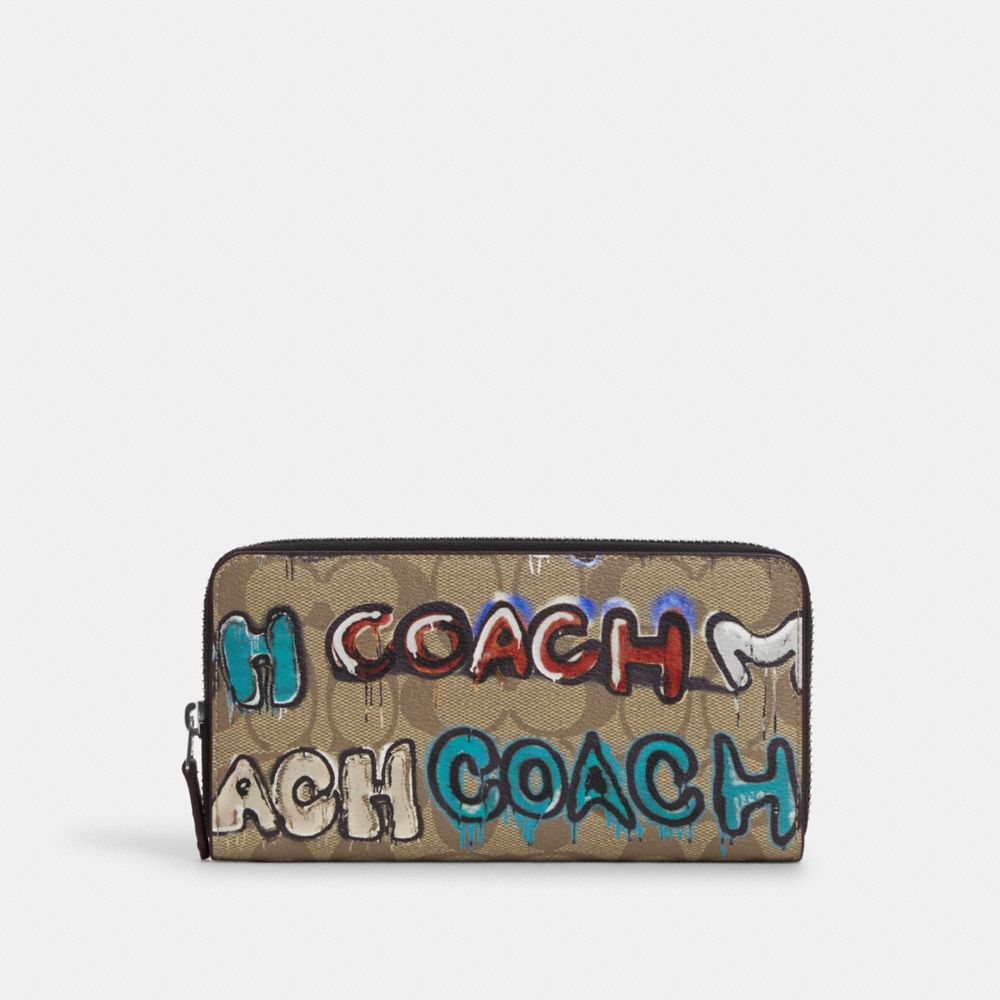 【COACH X MINT + SERF】 アコーディオン ウォレット・シグネチャー キャンバス