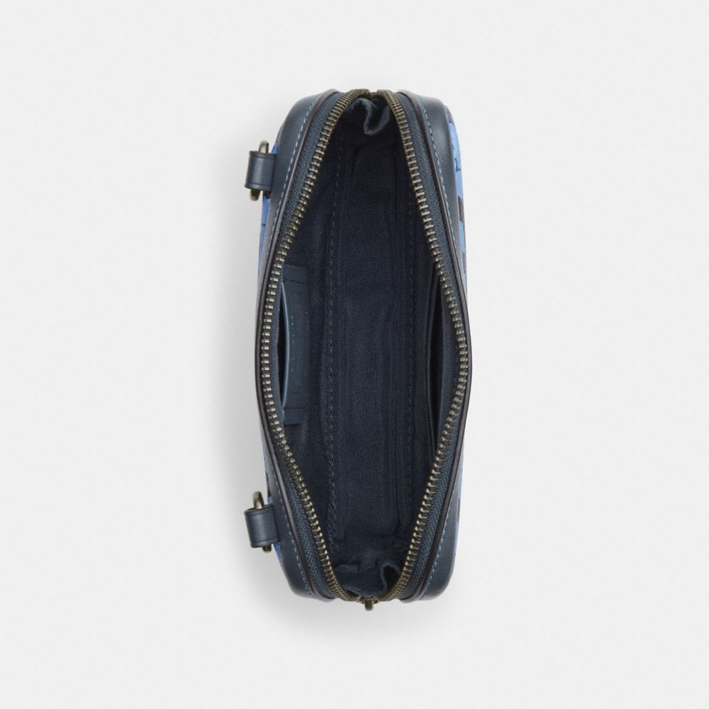 COACH®,キャリア フォーン クロスボディ・プラッド プリント,斜め掛け&ボディバッグ,ﾃﾞﾆﾑ ﾏﾙﾁ