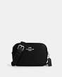 COACH®,JAMIE CAMERA BAG WITH RIVETS,Mixed Material,Mini,Silver/Black,Front View