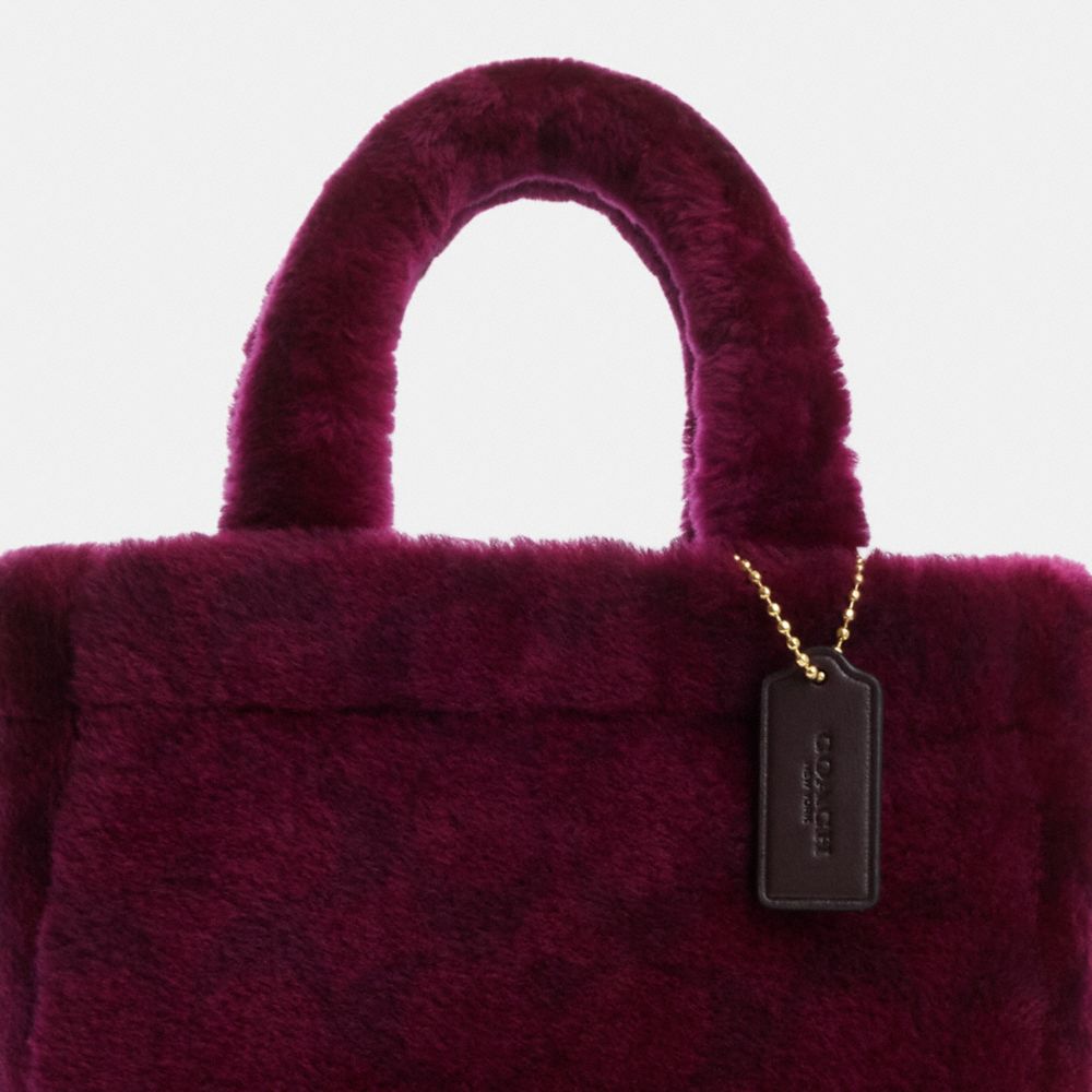 COACH®,Small Tote In Shearling,