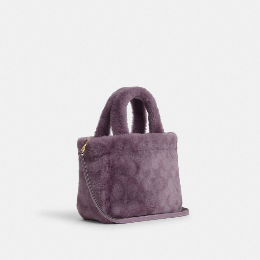 COACH®,スモール トート・シアリング,トートバッグ,ﾊﾟｰﾌﾟﾙ ﾏﾙﾁ