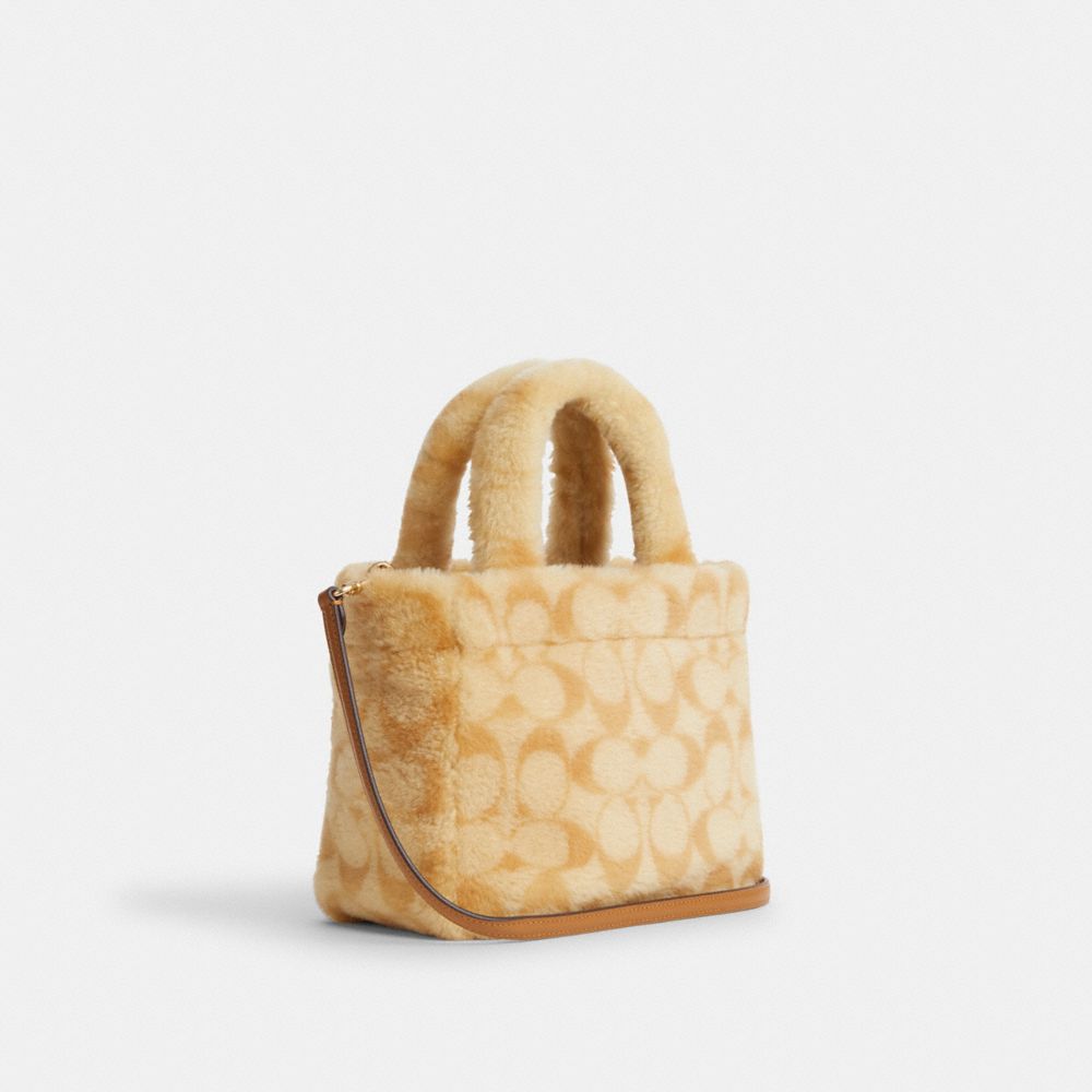 COACH®,スモール トート・シアリング,トートバッグ,ﾍﾞｰｼﾞｭ ﾏﾙﾁ