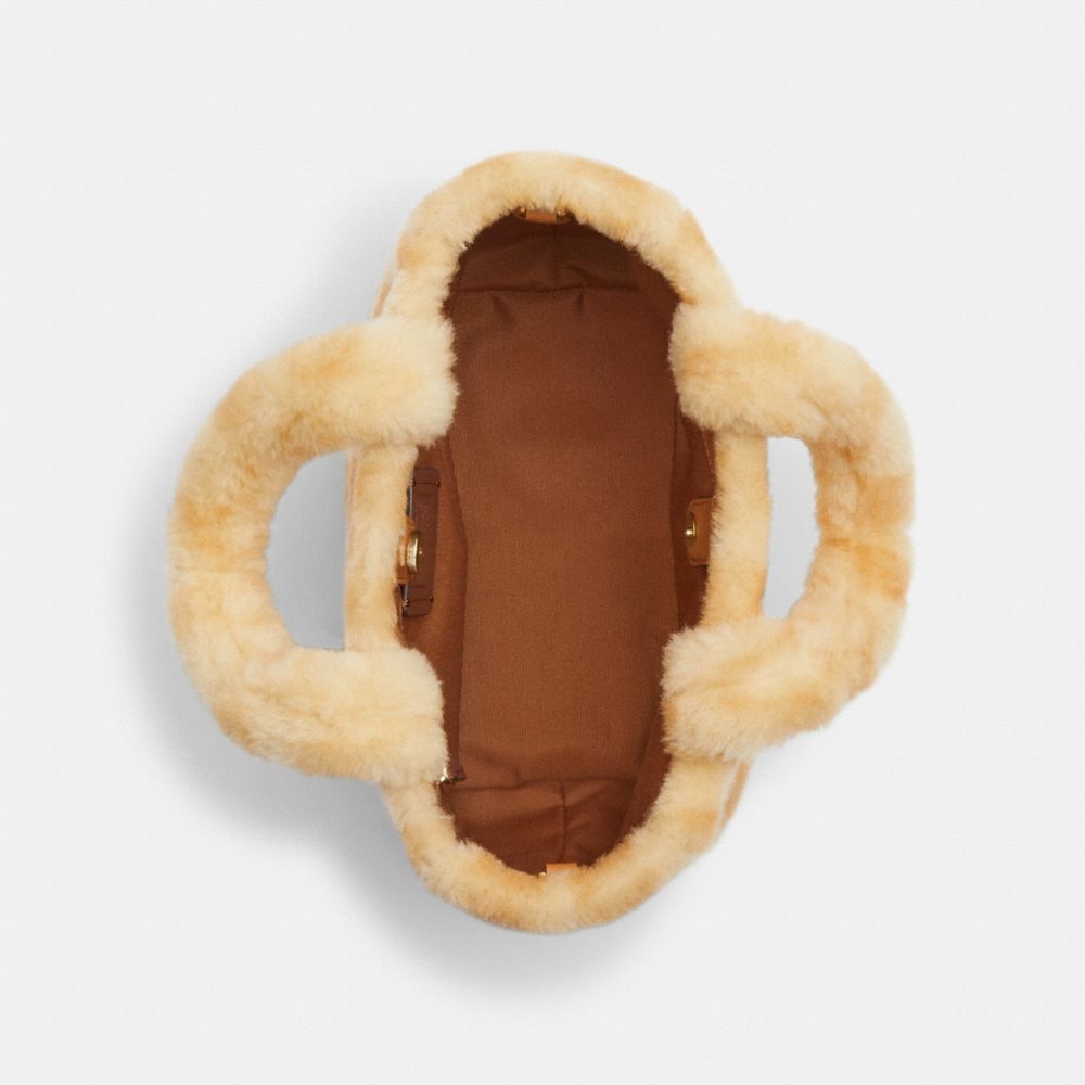 COACH®,スモール トート・シアリング,トートバッグ,ﾍﾞｰｼﾞｭ ﾏﾙﾁ