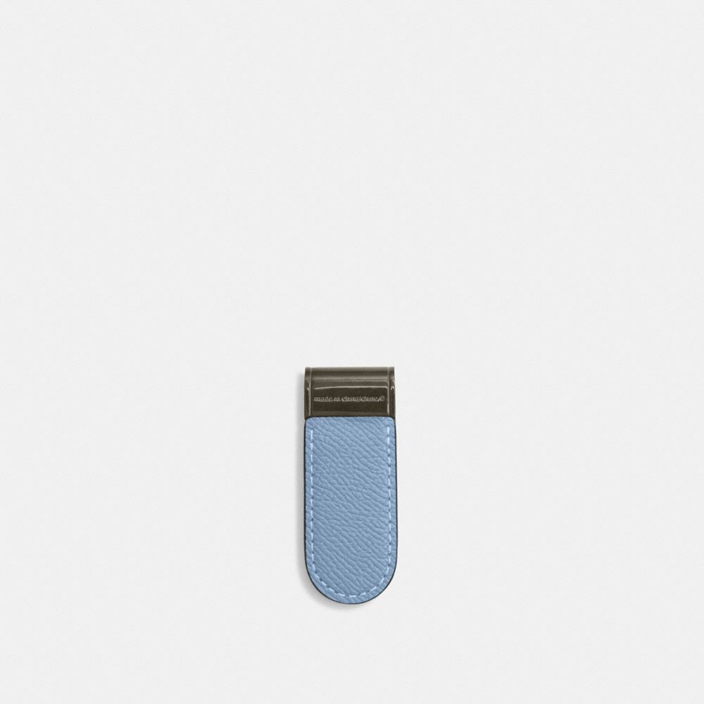 COACH®,Money Clip,Leather,Money Clip,Olive,Back View