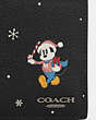 COACH®,DISNEY X COACH 3-IN-1 WALLET WITH HOLIDAY PRINT,Other,Gunmetal/Black Multi