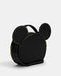 COACH®,DISNEY X COACH MICKEY MOUSE EAR BAG,Leather,Brass/Black,Angle View