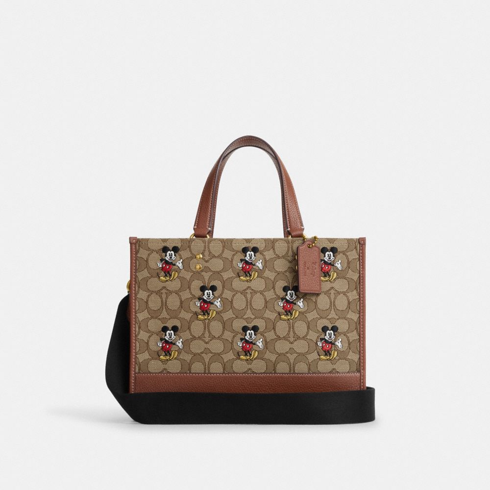 Disney X Coach Dempsey Carryall In Signature Jacquard With Mickey Mouse  Print