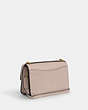 COACH®,LARGE MORGAN SQUARE CROSSBODY,Embossed Leather,Gold/Grey Birch,Angle View