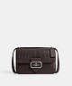 COACH®,LARGE MORGAN SQUARE CROSSBODY,Embossed Leather,Medium,Silver/Amethyst,Front View