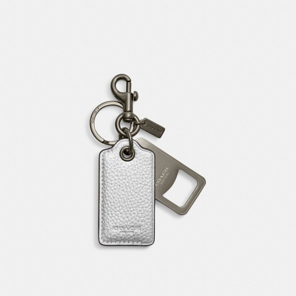 Vintage Keychain Bottle Opener, Leather Keychain, Key Holder