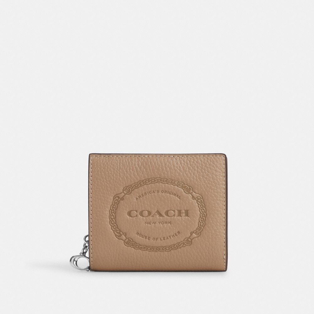 COACH®,スナップ ウォレット・コーチ ヘリテージ,ミニ財布(二つ折り&三つ折り),