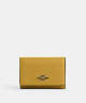 COACH®,MICRO WALLET,Leather,Mini,Black Antique Nickel/Flax 2,Front View