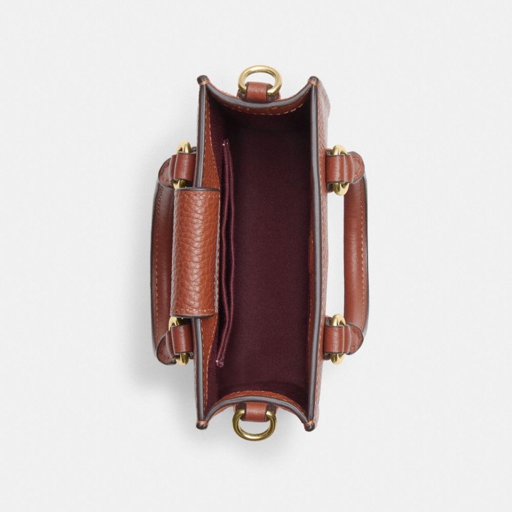 COACH®,ノース／サウス ミニ トート,ミニバッグ&お財布ショルダー,ﾚｯﾄﾞｳｯﾄﾞ