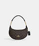 COACH®,MINI PAYTON IN SIGNATURE CANVAS,Coated Canvas,Mini,Gold/Brown Black,Front View