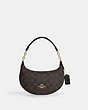 COACH®,MINI PAYTON IN SIGNATURE CANVAS,Coated Canvas,Mini,Gold/Brown Black,Front View