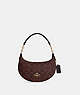 COACH®,MINI PAYTON IN SIGNATURE CANVAS,Coated Canvas,Gold/Oxblood Multi,Front View
