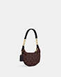 COACH®,MINI PAYTON IN SIGNATURE CANVAS,Coated Canvas,Gold/Oxblood Multi,Angle View