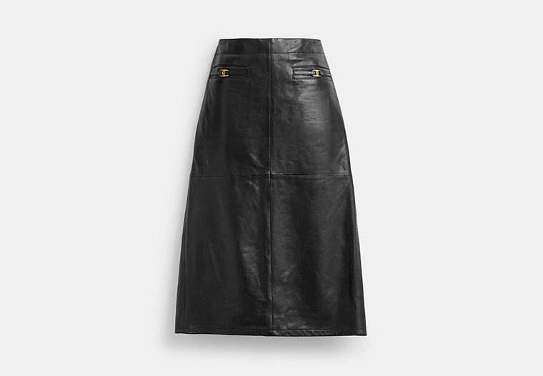 ロング レザー スカート, ﾌﾞﾗｯｸ, Product