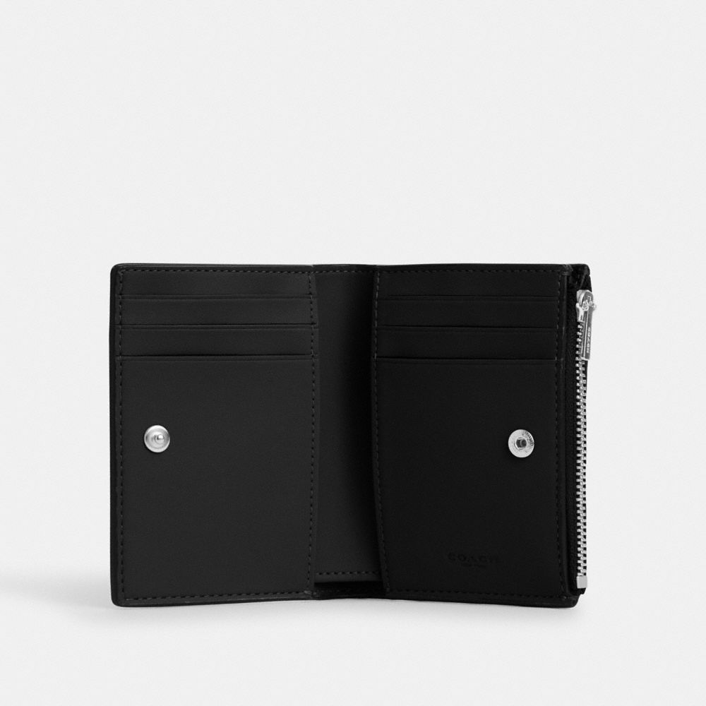 COACH®,Bifold Wallet,Leather,Bi Fold,Casual,Black,Inside View,Top View