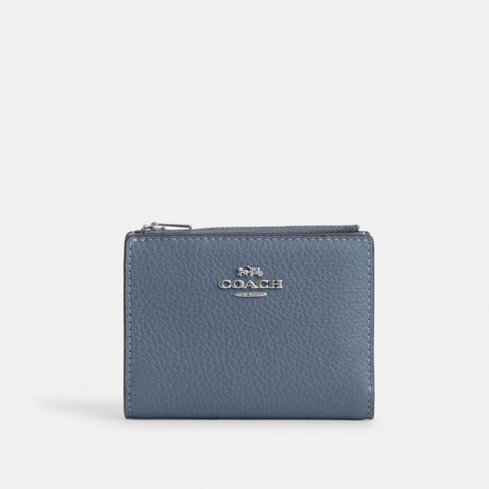 Leather wallet Coach Blue in Leather - 25742582