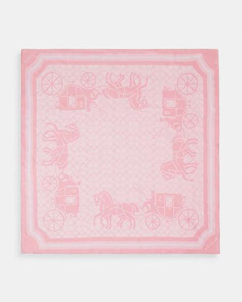 Signature Horse And Carriage Silk Square Scarf