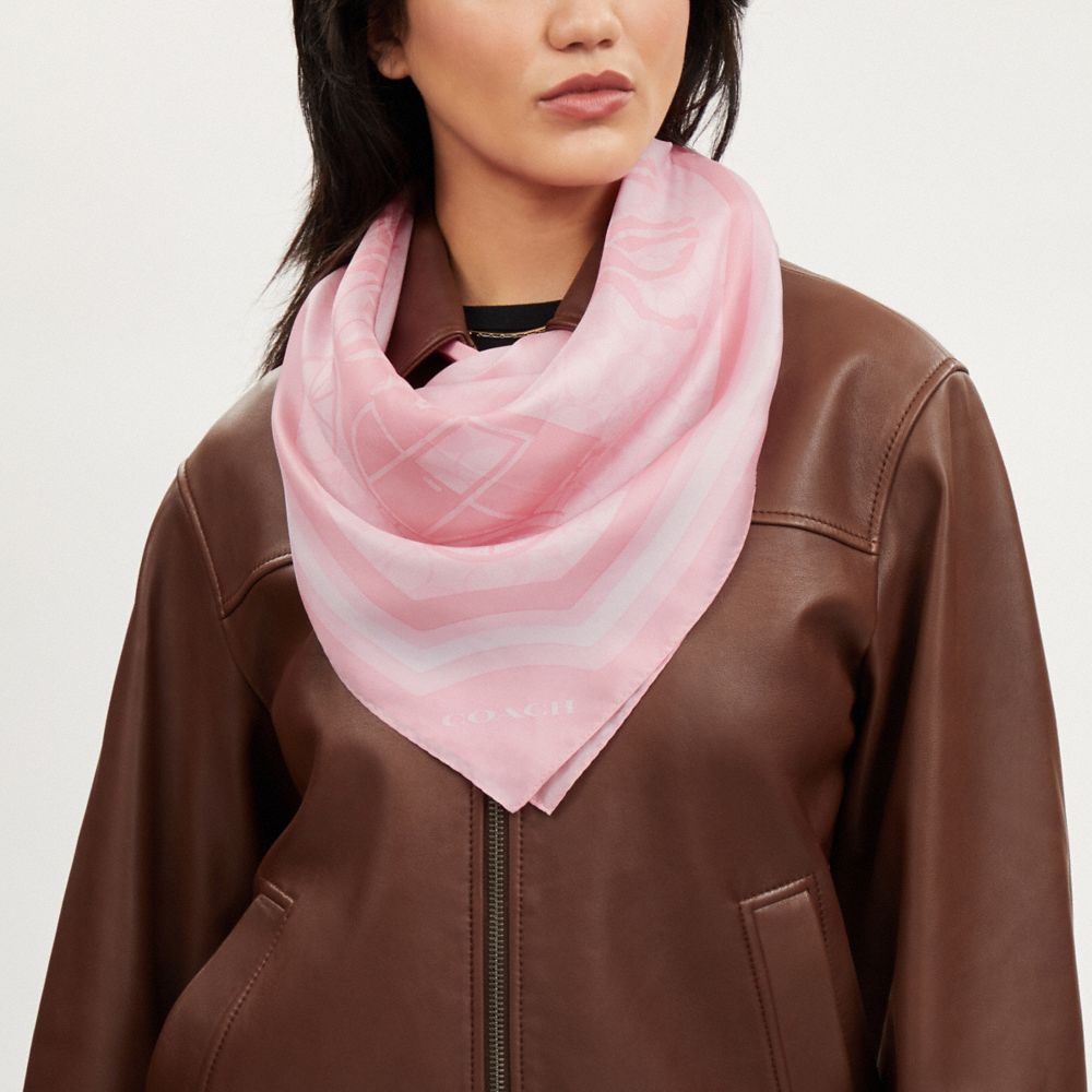 COACH® Outlet  Signature Silk Square Scarf